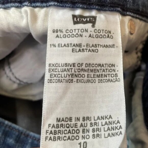 Levi's Jeans Womens 10 30 Blue Demi Curve Classic Medium Wash Western Farm Rodeo - Picture 7 of 10